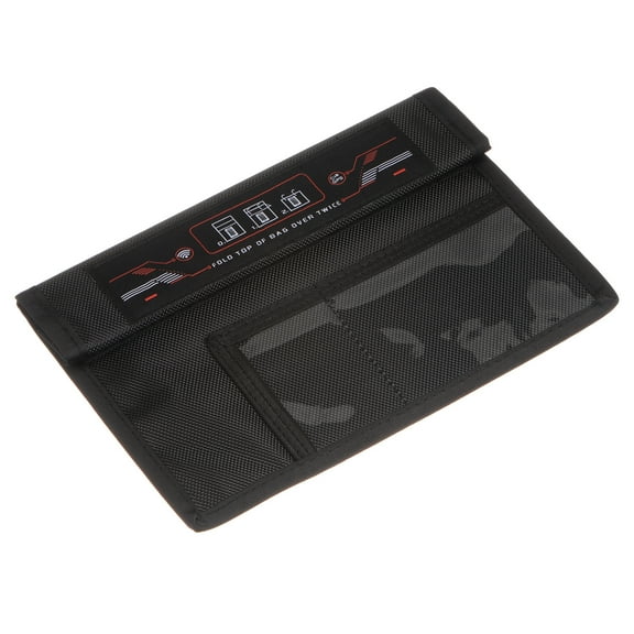 Uxcell Faraday Bag, RFID Signal Blocking Pouch 9.8 Inch Anti-Tracking Anti-Spying for Pad, Black