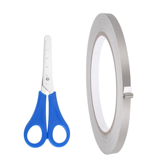 Uxcell Faraday Tape 0.3" x 66 Feet Single Side Conductive Cloth Tape High Temp Adhesive Tapes Roll for RFI/EMI Shielding Grounding Electrical Repair Cable Interference Blocking