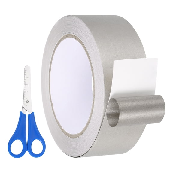 Uxcell Faraday Tape 1.6" x 66 Feet Single Side Conductive Cloth Tape High Temp Adhesive Tapes Roll for RFI/EMI Shielding Grounding Electrical Repair Cable Interference Blocking