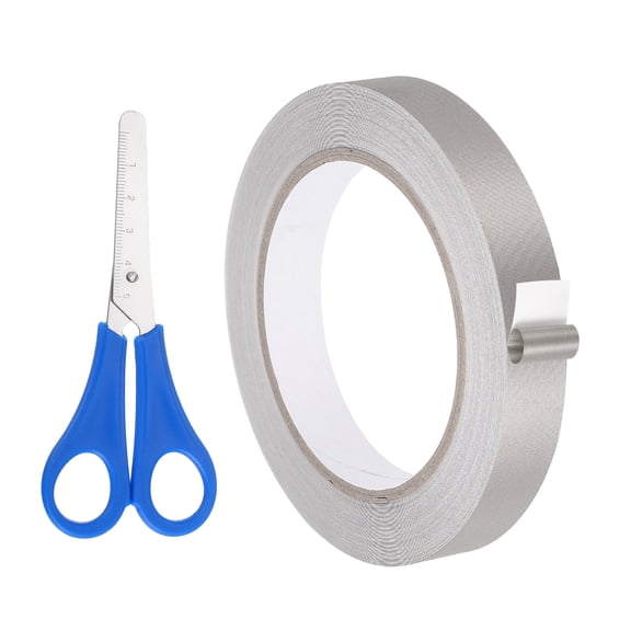 Uxcell Faraday Tape 1" x 59 Feet Single Side Conductive Cloth Tape High Temp Adhesive Tapes Roll for RFI/EMI Shielding Grounding Electrical Repair Cable Interference Blocking