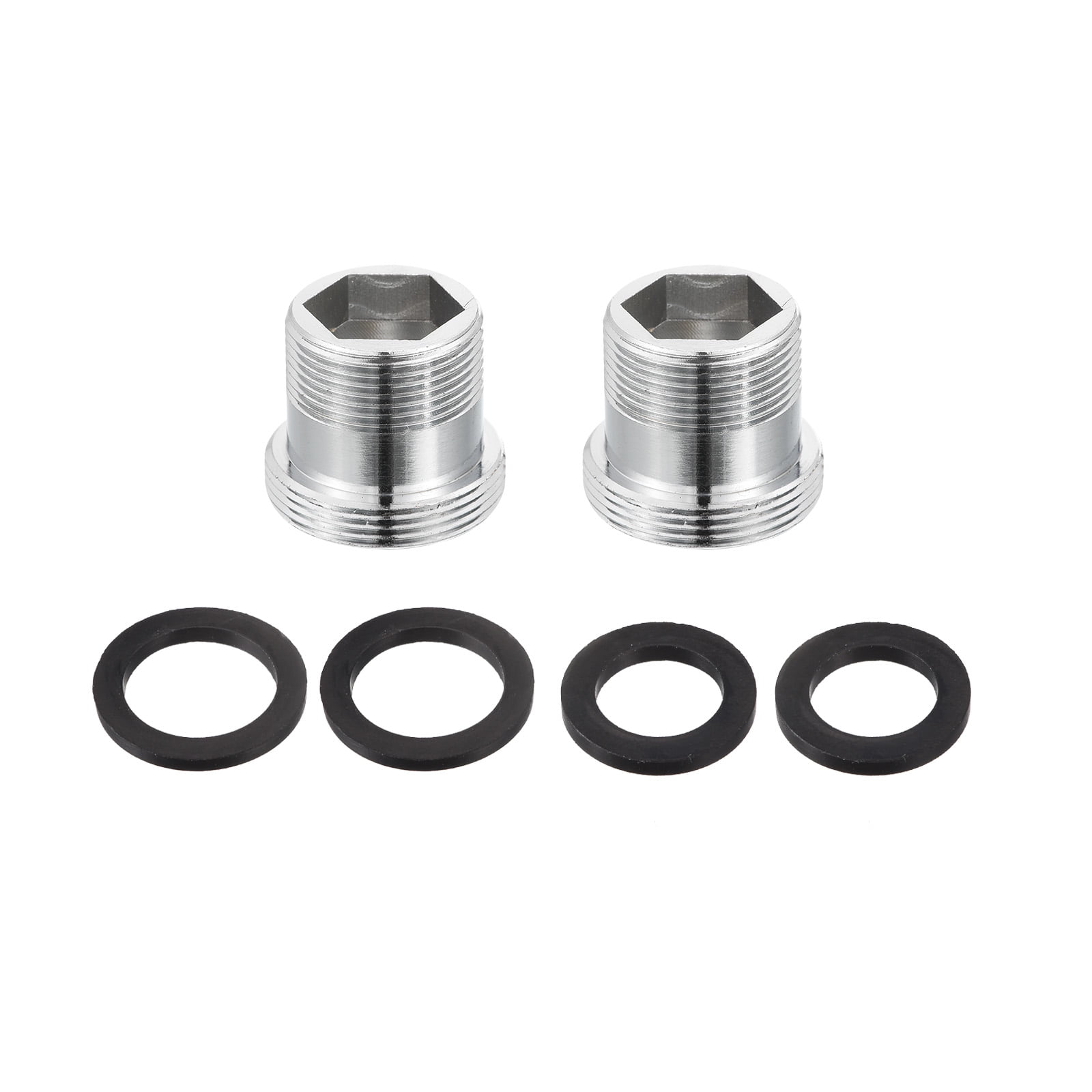 Uxcell Faucet Adapter, M18mmx9mm Male Thread to M22mmx5.5mm Male Thread