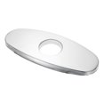 thumbnail image 1 of Uxcell Faucet Hole Cover, 5.51" Stainless Steel Deck Escutcheon Plate, Silver, 1 of 5
