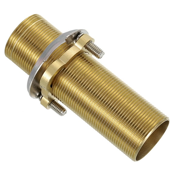 Uxcell Faucet Mount Extension Shank 4"x 1.25" Brass Pipe Faucet Extension Lengthen Fixed High Foot Faucet Fittings