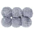 thumbnail image 1 of Uxcell Faux Fur Pom Poms for Hats, Fluffy Soft Fur Poms Balls, Grey 6 pack, 1 of 6