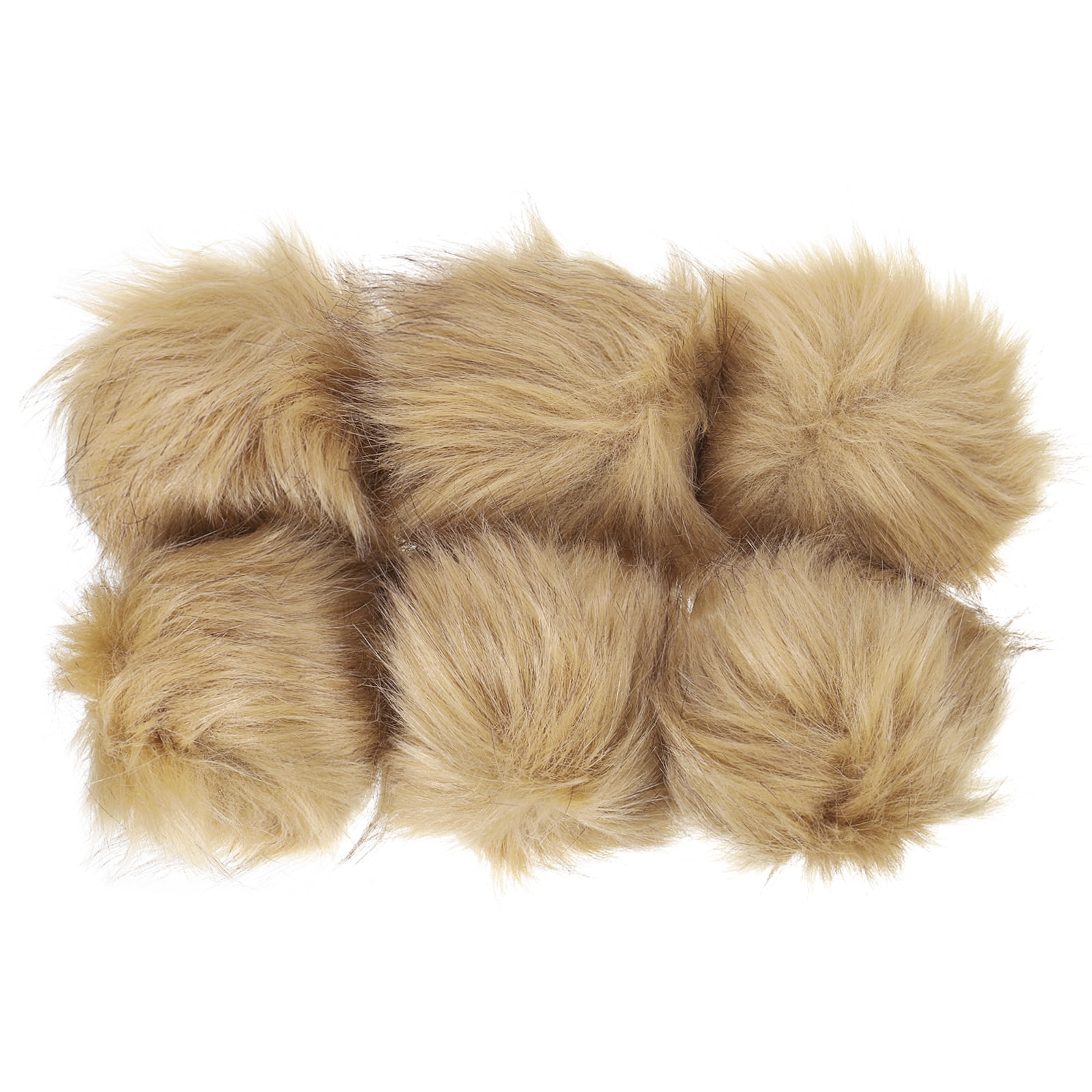 Uxcell Faux Fur Pom Poms for Hats, Fluffy Soft Fur Poms Balls with