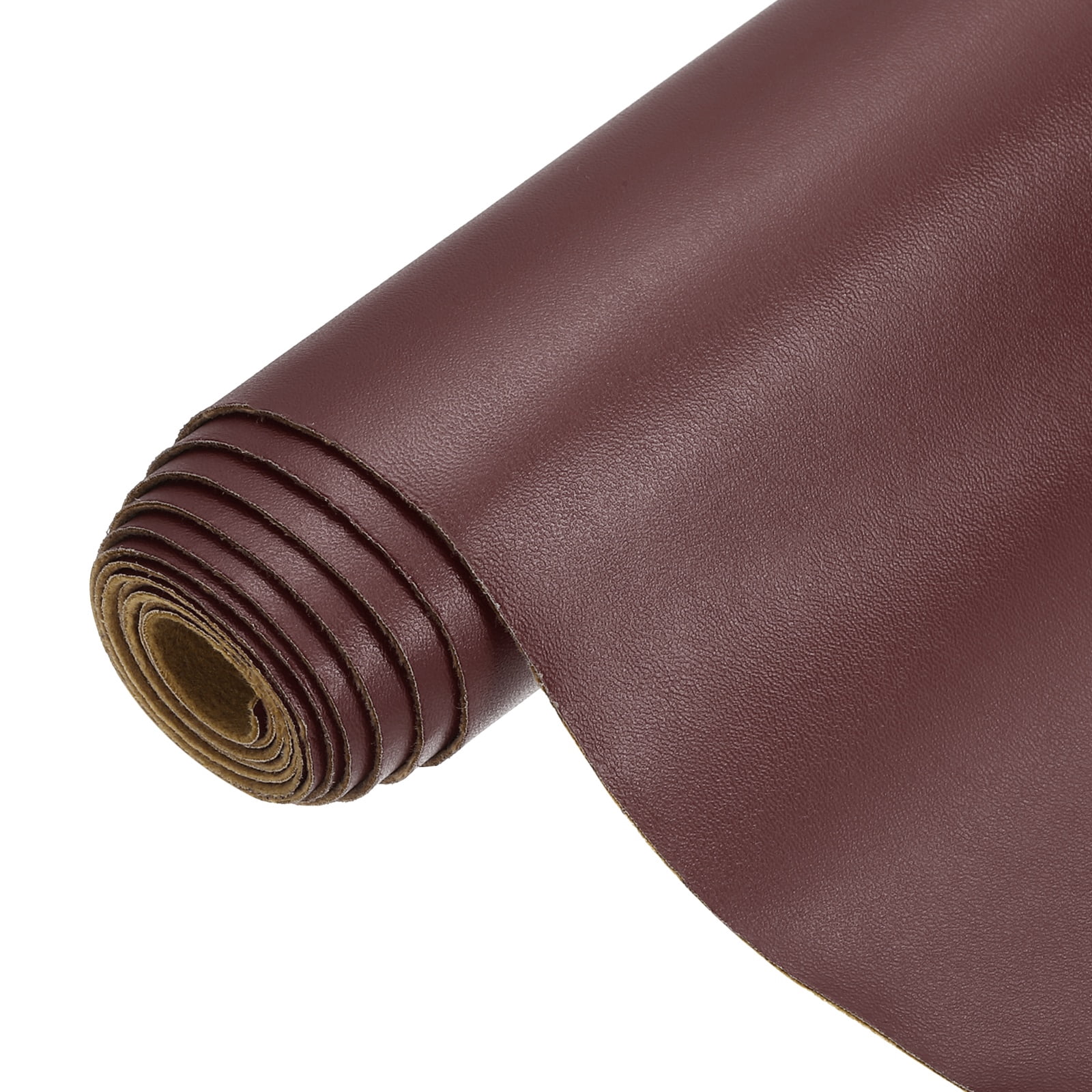 Uxcell Faux Leather 1 Yards Length 1mm Thick PU Leather for Sofa Bags DIY Crafts, Dark Brown