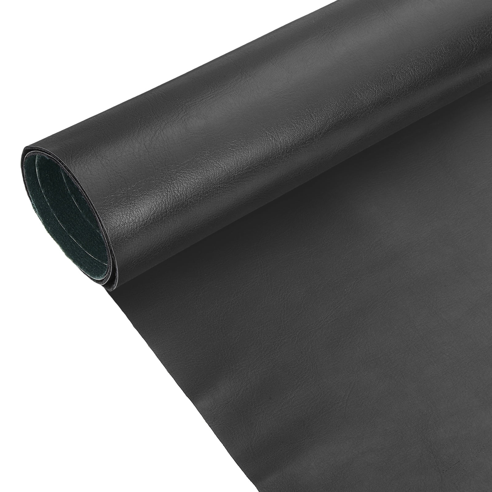 Uxcell Faux Leather Fabric, 1 Yard Waxed PU Leather Upholstery Fabric for DIY Crafts, Black