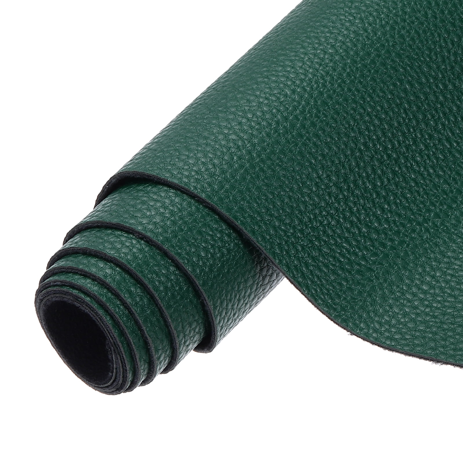 Uxcell Faux Leather Fabric Sheets, 54x36 Inch Waterproof Solid Soft PU Synthetic Leather Sheet for Upholstery Replacement Renovate Sofa Furniture Bag Crafts DIY Sewings(Dark Green)