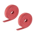 thumbnail image 1 of Uxcell Faux Leather Straps Strip Belt Leather String 0.8cm/0.31" Width for DIY Ornament Accessories,Red,2pcs, 1 of 6