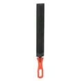thumbnail image 1 of Uxcell Feather Shaped Taper Files 8" T12 Bearing Steel 285x30mm Length Cut Hand Rasp File with Red Plastic Handle, 1 of 6