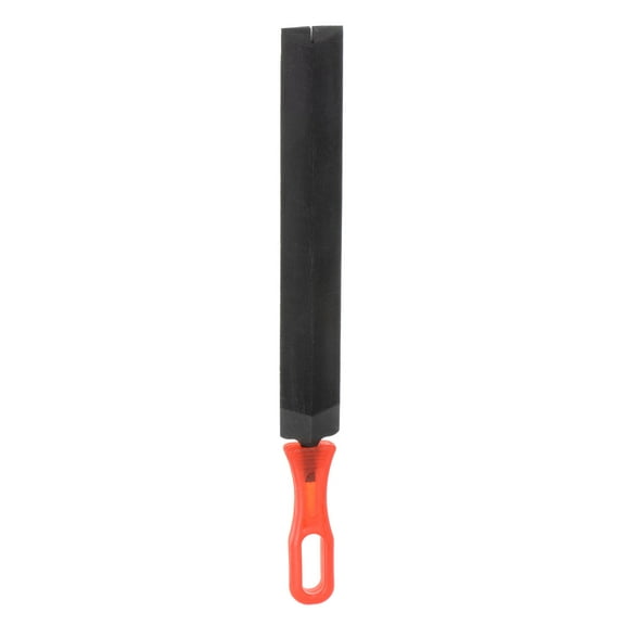 Uxcell Feather Shaped Taper Files 8" T12 Bearing Steel 285x30mm Length Cut Hand Rasp File with Red Plastic Handle