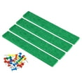 thumbnail image 1 of Uxcell Felt Bulletin Board Bar Strip Self Adhesive Wall Pin Board, Green 4 Pack, 1 of 6