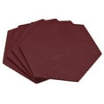 thumbnail image 1 of Uxcell Felt Coasters, Hexagonal Absorbent Pad Coaster for Drink Cup Pot Bowl Vase, Wine Red 4 Pack, 1 of 5