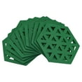 thumbnail image 1 of Uxcell Felt Coasters, Hexagonal Pad Coaster for Drink Cup Pot Bowl Vase, Green 12 Pack, 1 of 5
