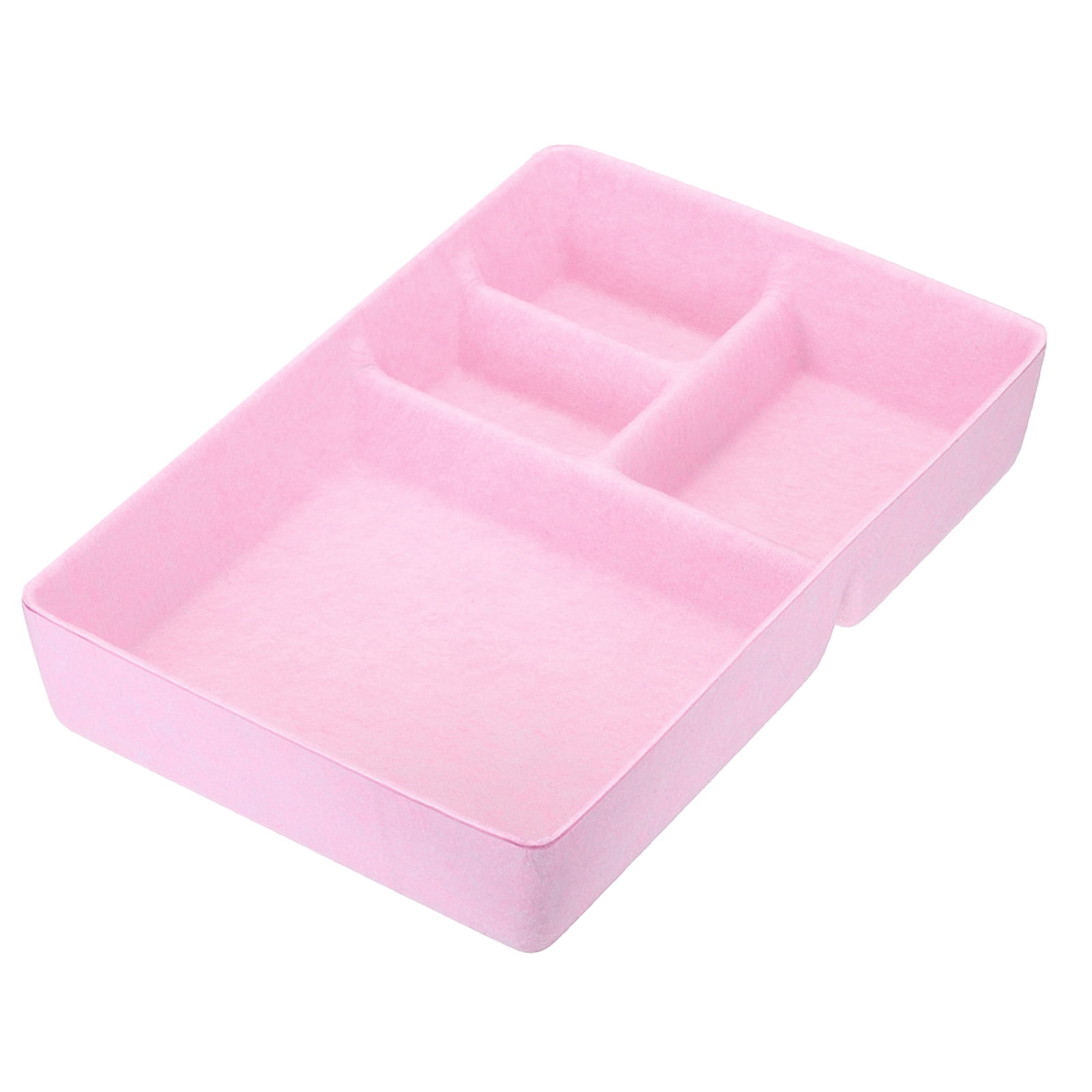 Uxcell Felt Drawer Organizer, 4 Compartments Desk Drawers Organizer