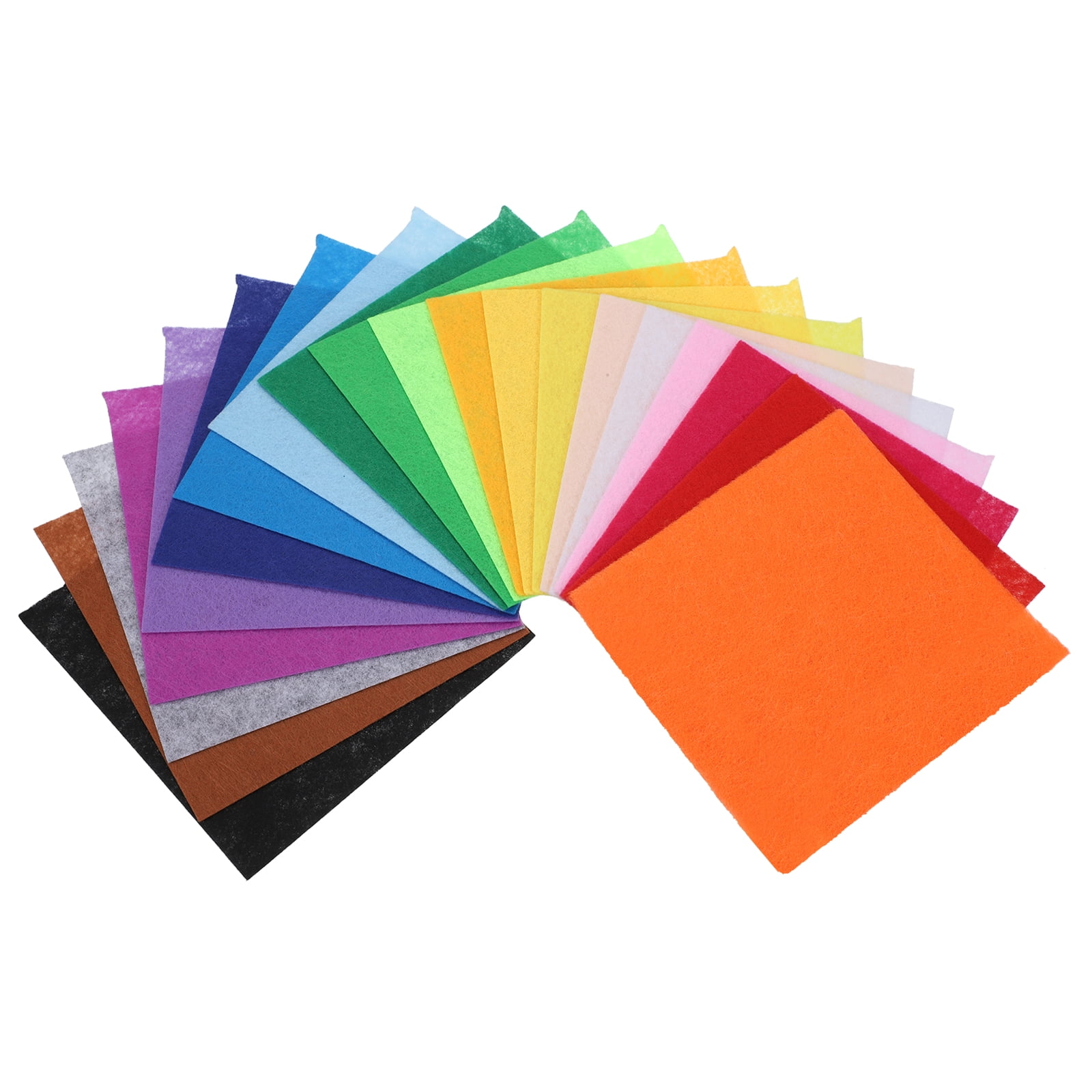 Uxcell Felt Fabric Sheets, 11.8" x 11.8" Assorted Colors Stiff Felt Sheets Squares Nonwoven Patchwork for Crafts DIY Sewing Projects Decoration (20 Color, Pack of 20)