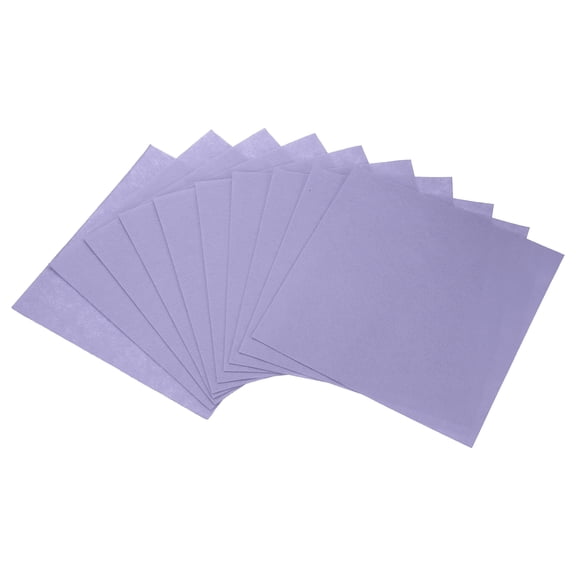 Uxcell Felt Fabric Sheets, 11.8" x 11.8" Stiff Felt Sheets Squares Nonwoven Patchwork for Crafts DIY Sewing Projects Decoration (Light Purple, Pack of 10)