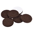 thumbnail image 1 of Uxcell Felt Furniture Pads 35mm Dia 5mm Thick Self Adhesive Floor Protectors, Brown 80Pcs, 1 of 5