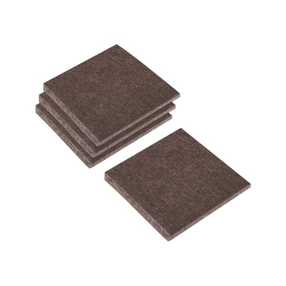 Uxcell Felt Furniture Pads, Self Adhesive Square Floor Protectors for Furniture Legs Hardwood Floor 43mm x 43mm 4Pcs