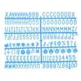 thumbnail image 1 of Uxcell Felt Letter Board Letters Numbers Symbols 3/4 inch Blue Alphabet Message Board Changeable, 1 of 6