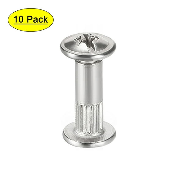 Uxcell Female M4x16mm Cross Screw Post Carbon Steel Nickel Plated 10 Sets