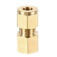 thumbnail image 1 of Uxcell Female Thread Tube OD Brass Compression Tube Fitting 8mm, 1 of 5
