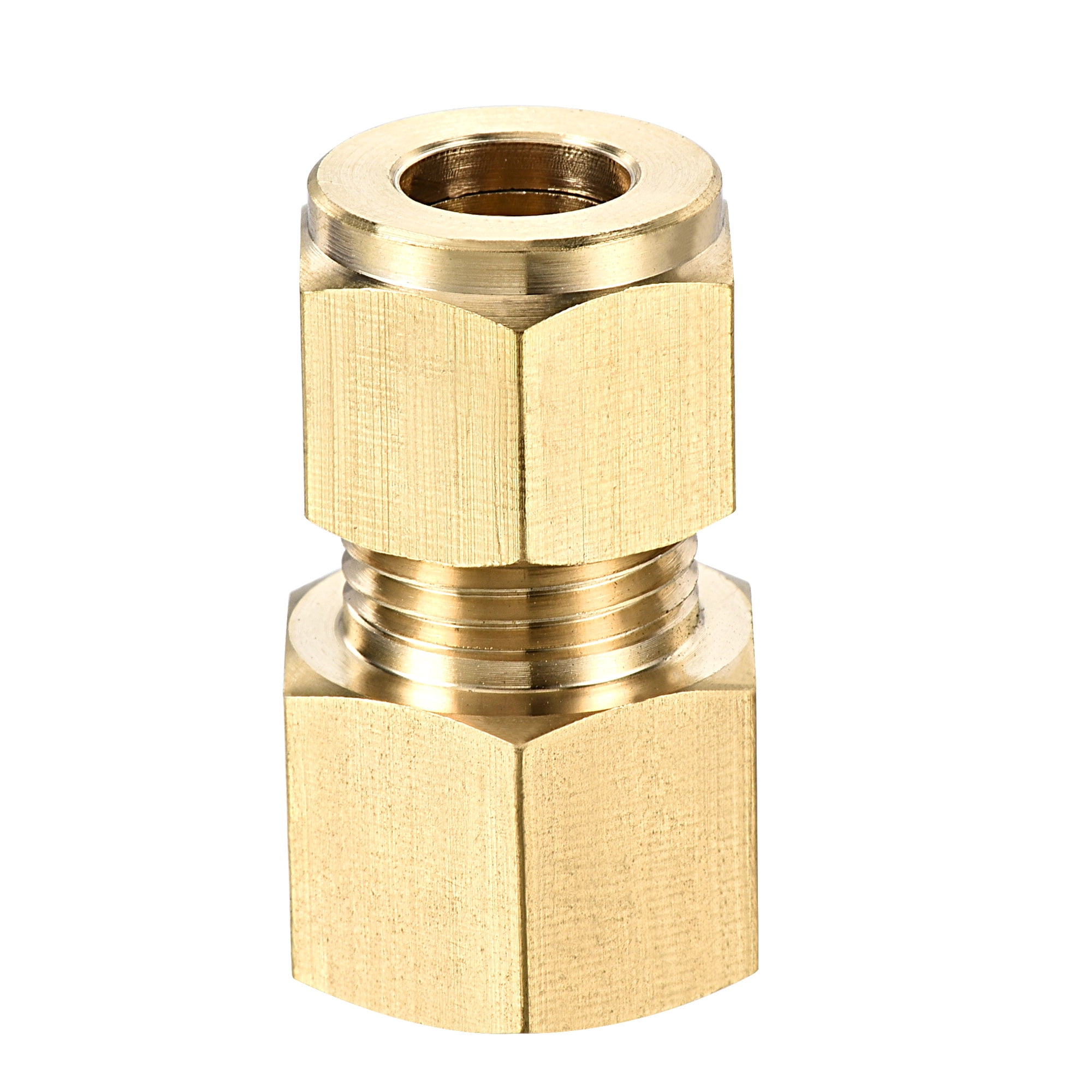 Uxcell Female Threads Tube OD Brass Compression Tube Fitting 10mm ...