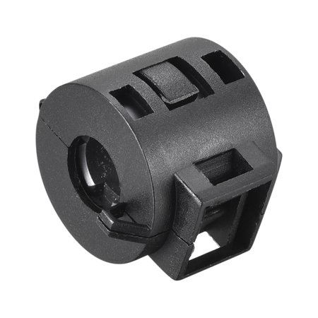 Uxcell Ferrite Cores Cable Clips 8mm RFI EMI Noise Filter with Holder Hole 5Pcs