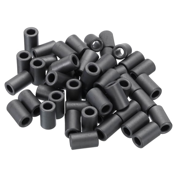 Uxcell Ferrite Toroid Core, Toroid Core 0.5" ODx0.3" IDx0.8" H, Black 50 Pack