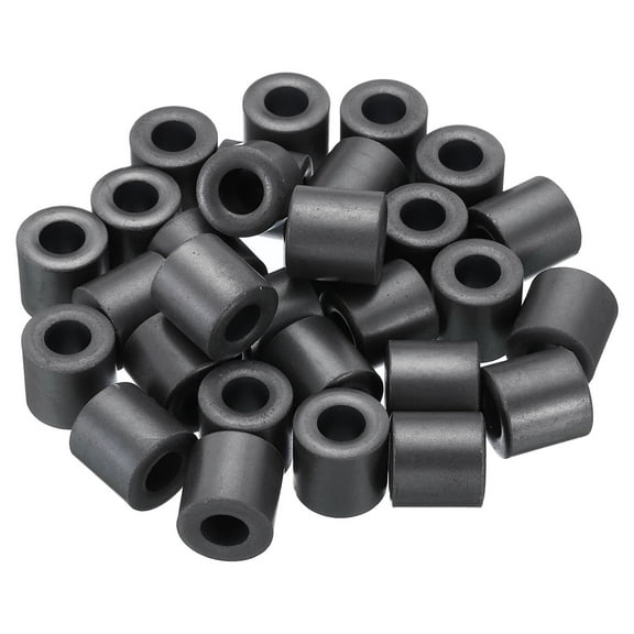 Uxcell Ferrite Toroid Core, Toroid Core 0.6" ODx0.3" IDx0.6" H, Black 30 Pack
