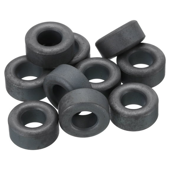 Uxcell Ferrite Toroid Core, Toroid Core 0.8" ODx0.4" IDx0.4" H, Black 10 Pack