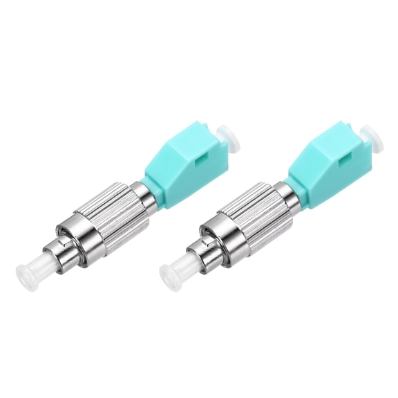 Uxcell Fiber Optic Coupler FC Male to LC Female OM3 Multi-Mode Simplex Converter 2 Pack