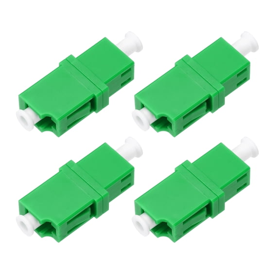 Uxcell Fiber Optic Coupler LC/APC Single Mode Simplex for Network Internet, 4 Pack