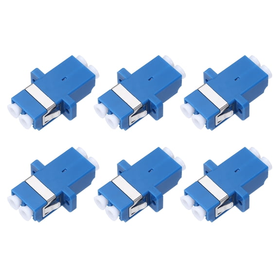 Uxcell Fiber Optic Coupler LC/UPC Single Mode Duplex for Network Internet, 6 Pack