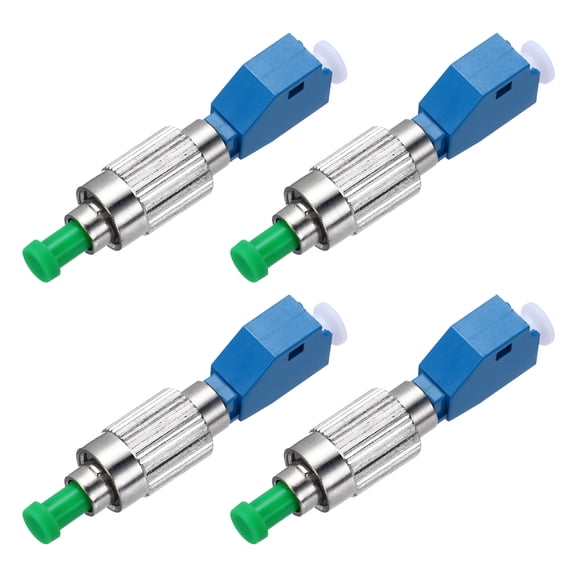 Uxcell Fiber Optic Coupler Male FC/APC to LC/UPC Female Single Mode Simplex, 4 Pack