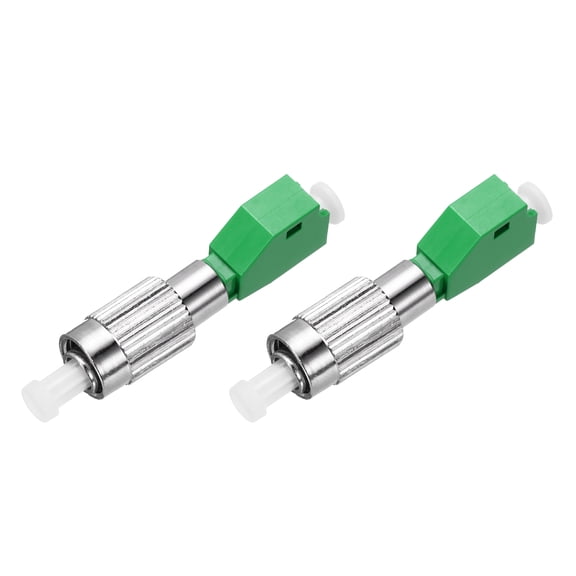 Uxcell Fiber Optic Coupler Male FC/UPC to LC/APC Female Single Mode Simplex, 2 Pack