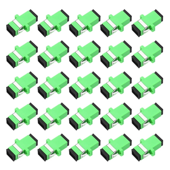 Uxcell Fiber Optic Coupler SC/APC Single Mode Simplex for Network Internet, 50 Pack