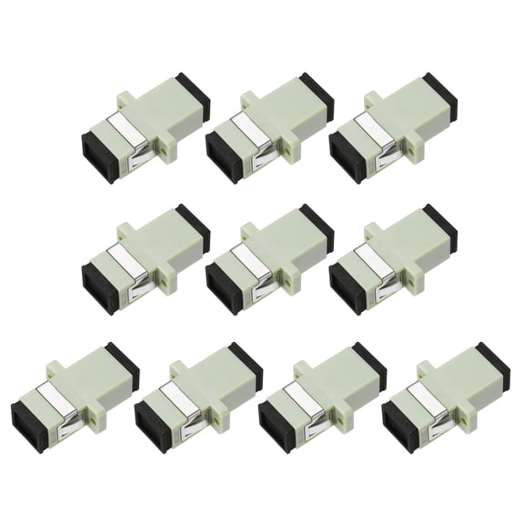 Uxcell Fiber Optic Coupler SC/UPC Multi-Mode Simplex for Network Internet, 10 Pack