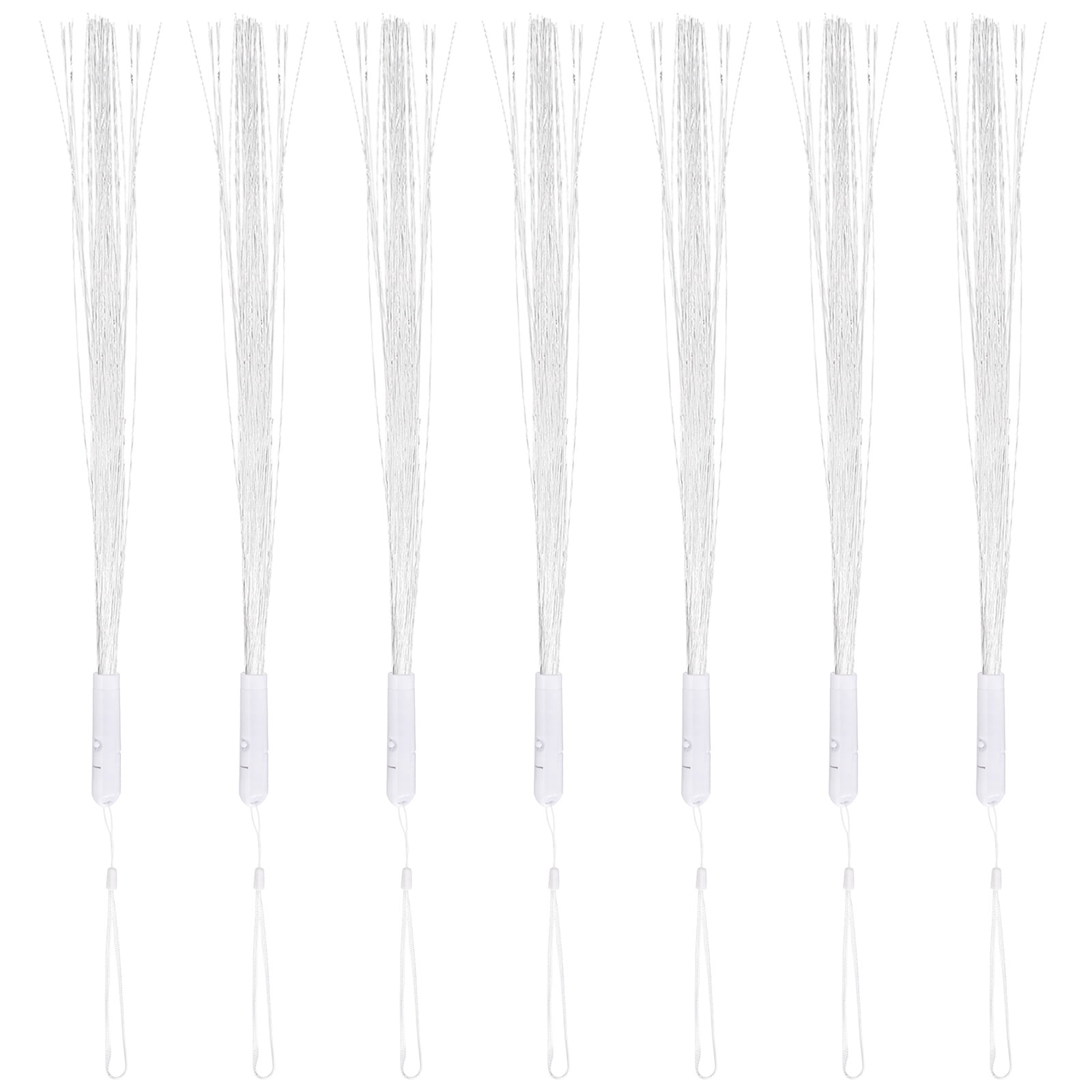 Uxcell Fiber Optic Wand 15" Length LED Colorful Glow Stick with 3 Light ...