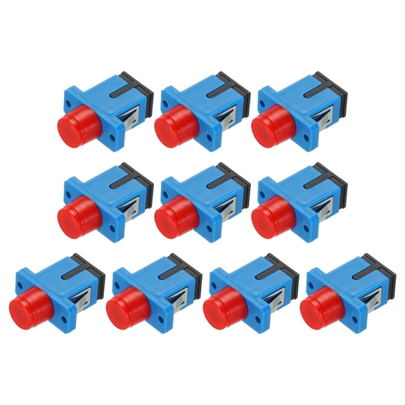Uxcell Fiber Optical Adapter FC-SC/UPC Plastic Flange, Single Mode Simplex Adapter, FC-SC/UPC, for Network, 10pcs