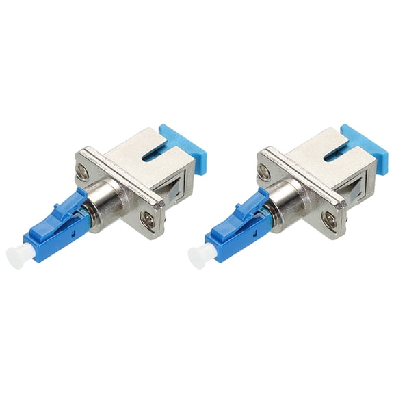 Uxcell Fiber Optical Adapter LC Male-SC/UPC Female, Single Mode Simplex Adapter, LC-SC/UPC, for Network, 2pcs