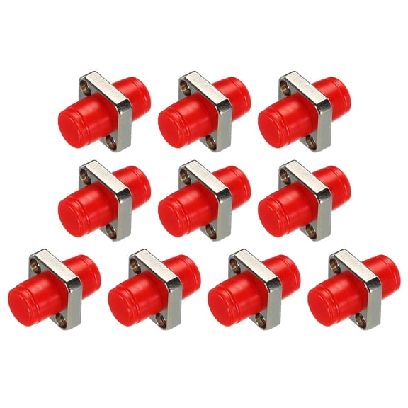 Uxcell Fiber Optical Coupler FC to FC UPC Square Flange, Single Mode Simplex Adapter, FC-FC UPC, for Network, 10pcs