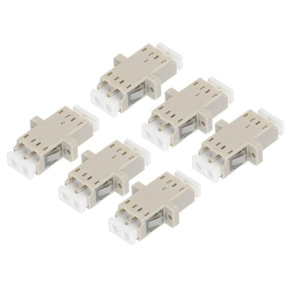 Uxcell Fiber Optical Coupler LC to LC/UPC, Multimode Duplex Adapter, LC-LC/UPC, for Network, 6pcs