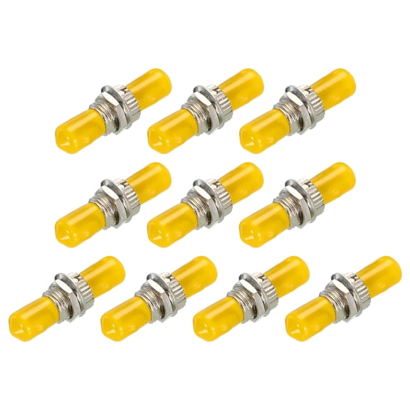 Uxcell Fiber Optical Coupler ST to ST UPC, Single Mode Simplex Adapter, ST-ST UPC, for Network, 10pcs