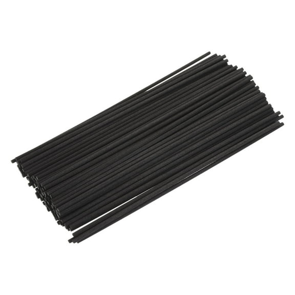 Uxcell Fiber Reed Diffuser Sticks 180x4mm for Aroma Fragrance Essential Oil, Black Pack of 100
