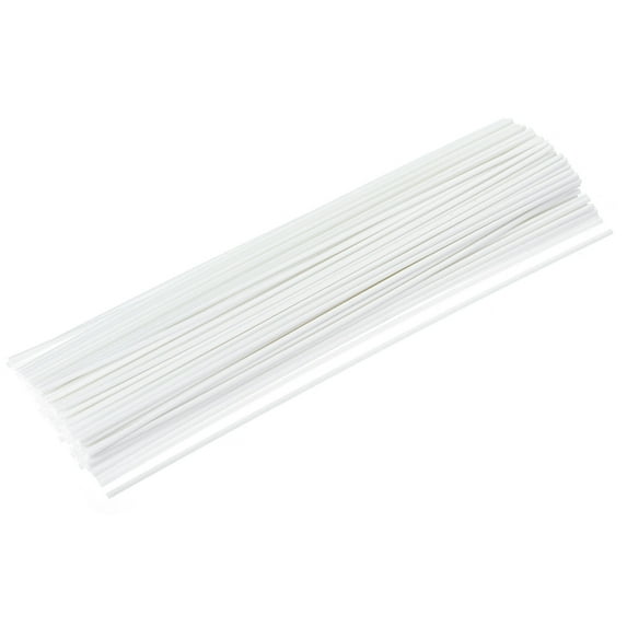 Uxcell Fiber Reed Diffuser Sticks 300x4mm for Aroma Fragrance Essential Oil, White Pack of 100
