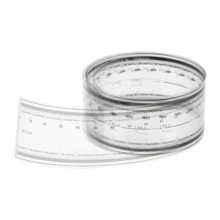 Uxcell Film Flexible Ruler 120cm 0.1mm Scale with R Angle & Width Lines PET Plastic Folding Straight Ruler