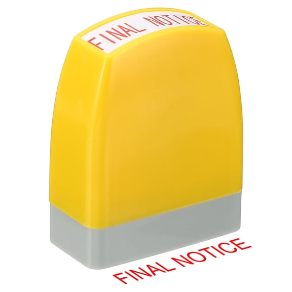 Uxcell Notice Stamp Self Inking, Office Stamps Message Stamp Business Stamp Style 1 ["Final"]