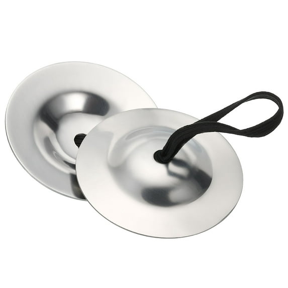 Uxcell Finger Cymbals, 1 Pcs 2.08 Diameter Iron Silver