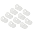 thumbnail image 1 of Uxcell Finger Tips Anti Slip Fingertip Protector, 20 Pack 29mm Silicone Finger Guard, Transparent, 1 of 6